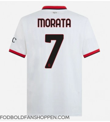 AC Milan Alvaro Morata #7 Udebanetrøje 2024-25 Kortærmet